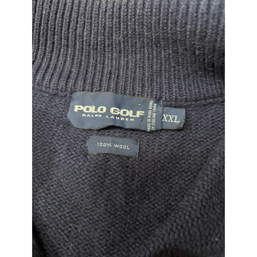 Polo Golf Ralph Lauren 100% Wool Quarter-Zip Sweater